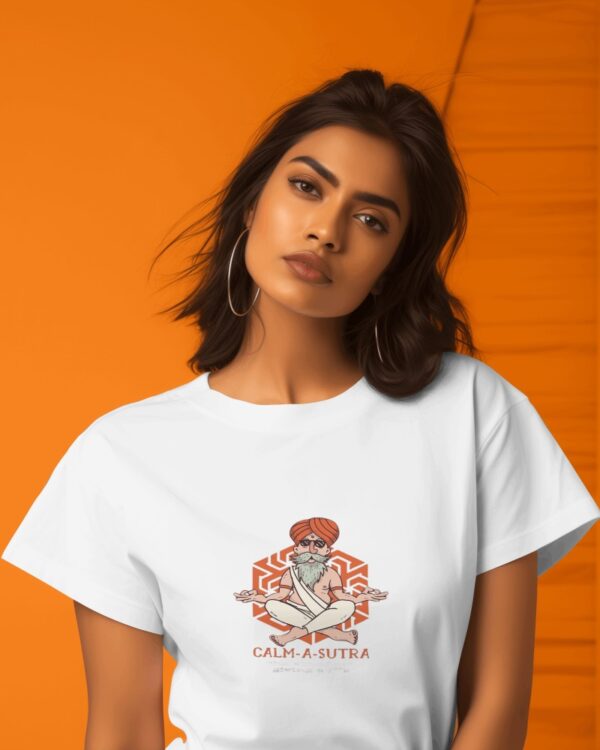 Calm-a-Sutra graphic typography t-shirt