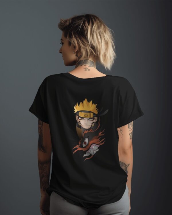 Naruto anime face graphic t-shirt