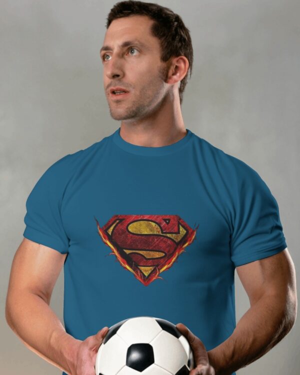 Superman logo printed t-shirt