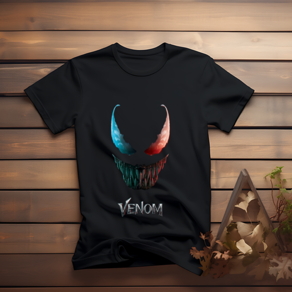 Venom Face Printed T-Shirt