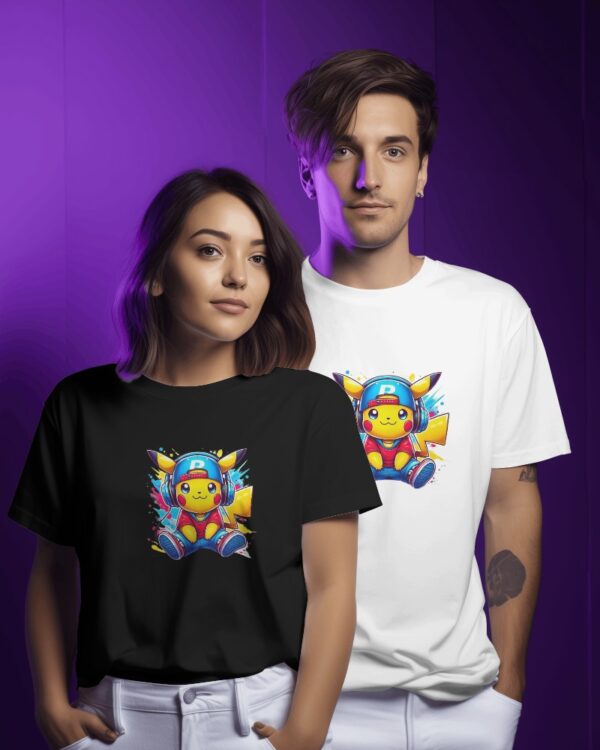 Playboy Pikachu Printed T-Shirt