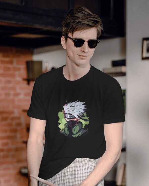Anime face printed t-shirt
