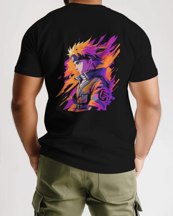 Anime male character printed t-shirt