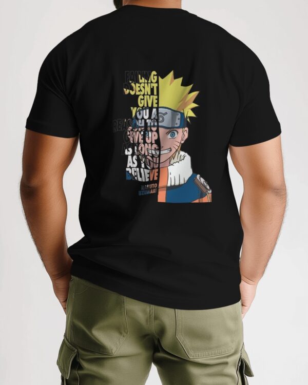 Anime with english typography t-shirt