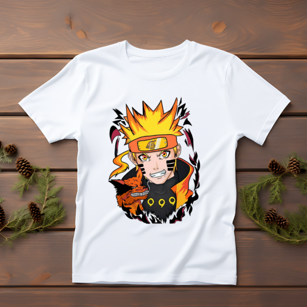 Naruto anime character printed t-shirt