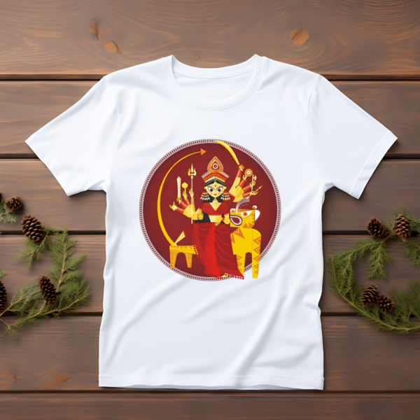 Durga art printed t-shirt
