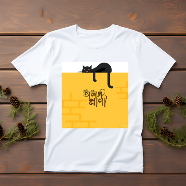 Olosh prani bengali typography t-shirt
