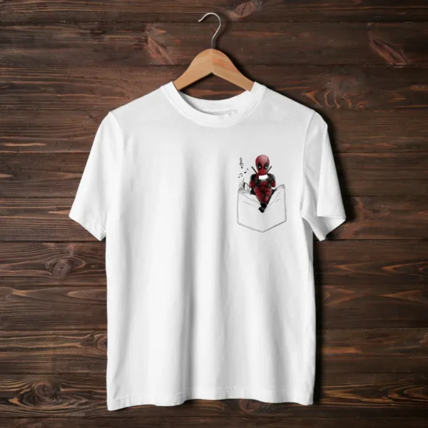 Deadpool In My Pocket Printed T-Shirt