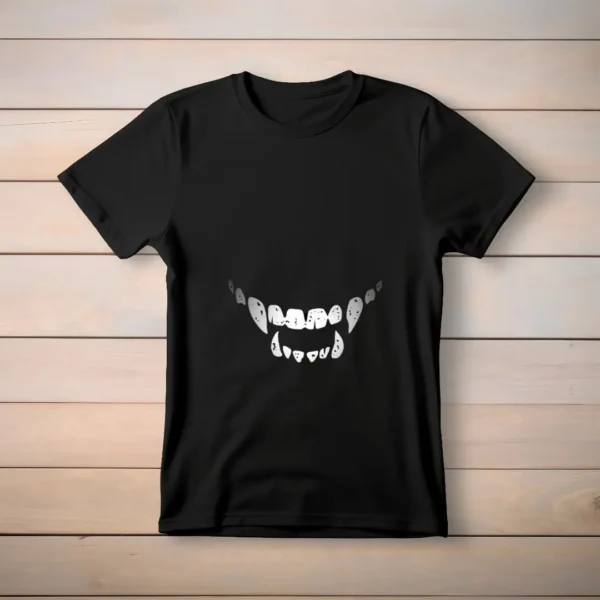 Vapire Teeth Printed T-Shirt