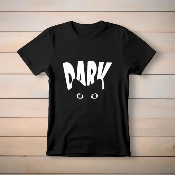 Dark Cat Eye Printed T-Shirt