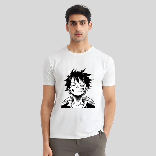 Anime face printed t-shirt