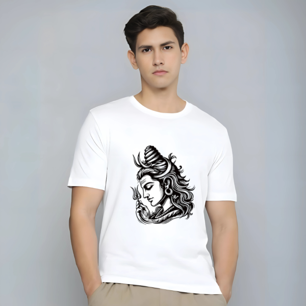 Lord shiva face printed t-shirt