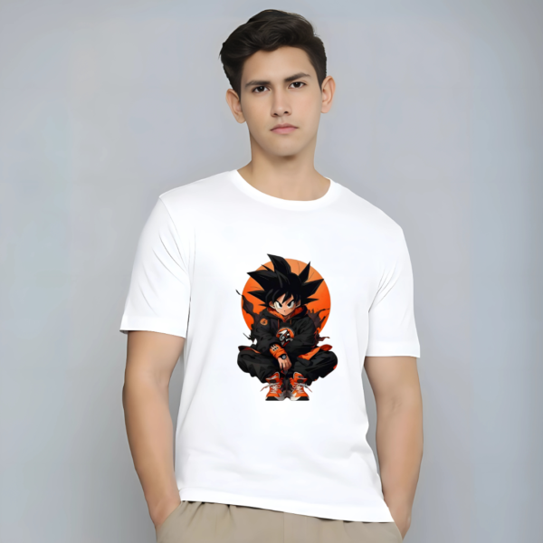 Goku anime character printed t-shirt