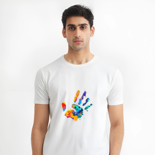 Holi special graphics printed t-shirt