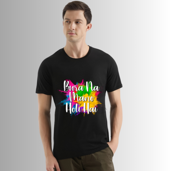 Bura na mano holi hai printed t-shirt