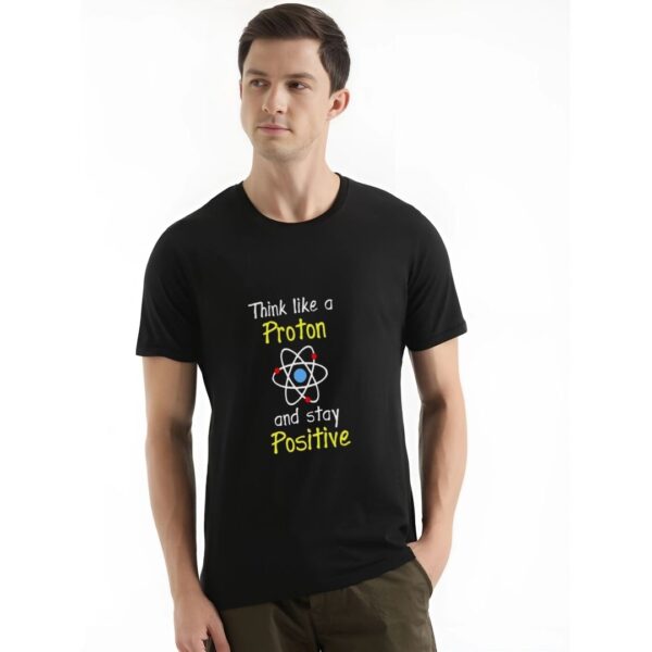 Think like a proton printed t-shirt