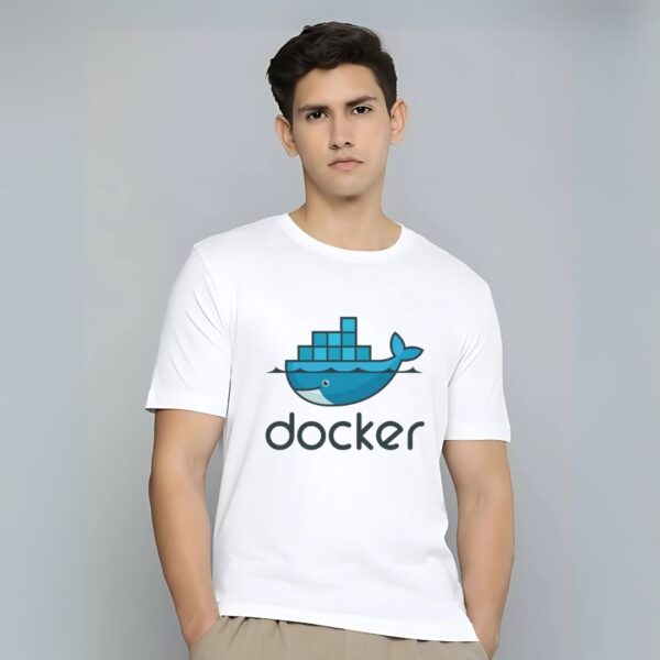 Docker logo printed t-shirt